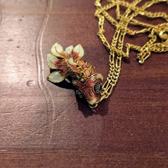 Articulated Koi Fish Pendant Necklace - Picture 7 of 10